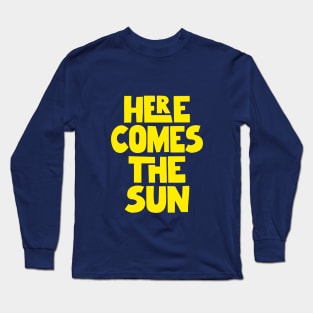 Here Comes The Sun blue yellow Long Sleeve T-Shirt